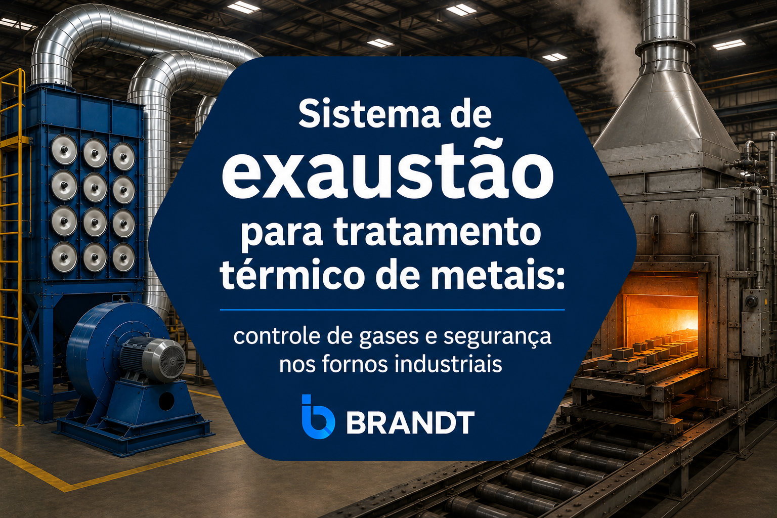 Sistema de exaustão para tratamento térmico de metais: controle de gases e segurança nos fornos industriais