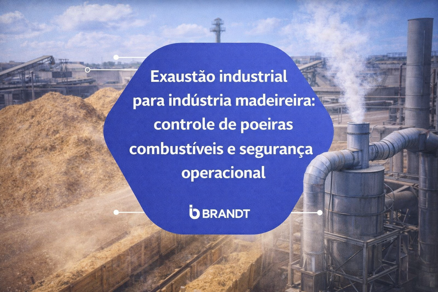 Exaustão industrial para indústria madeireira: controle de poeiras combustíveis e segurança operacional