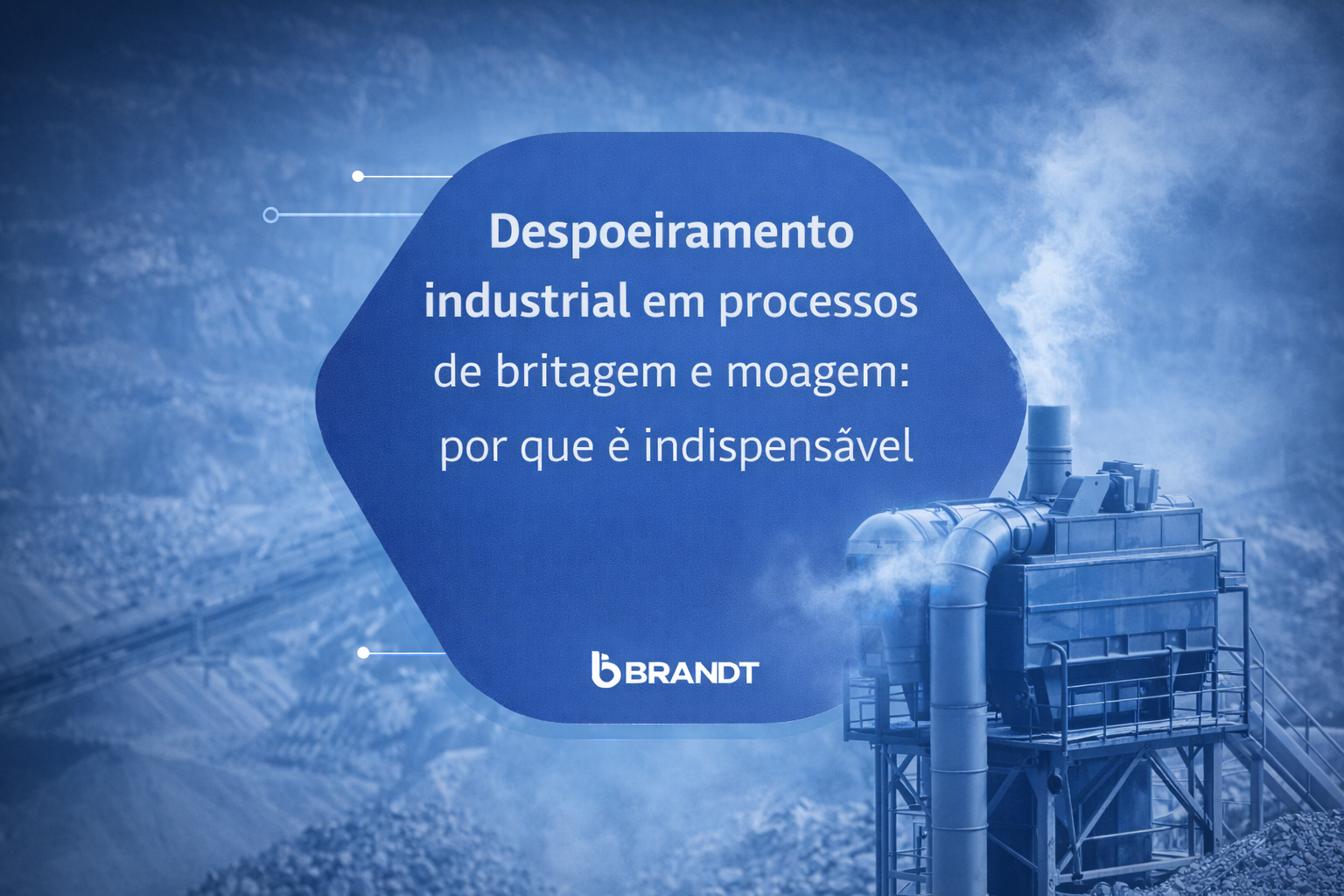 Despoeiramento industrial em processos de britagem e moagem: por que é indispensável