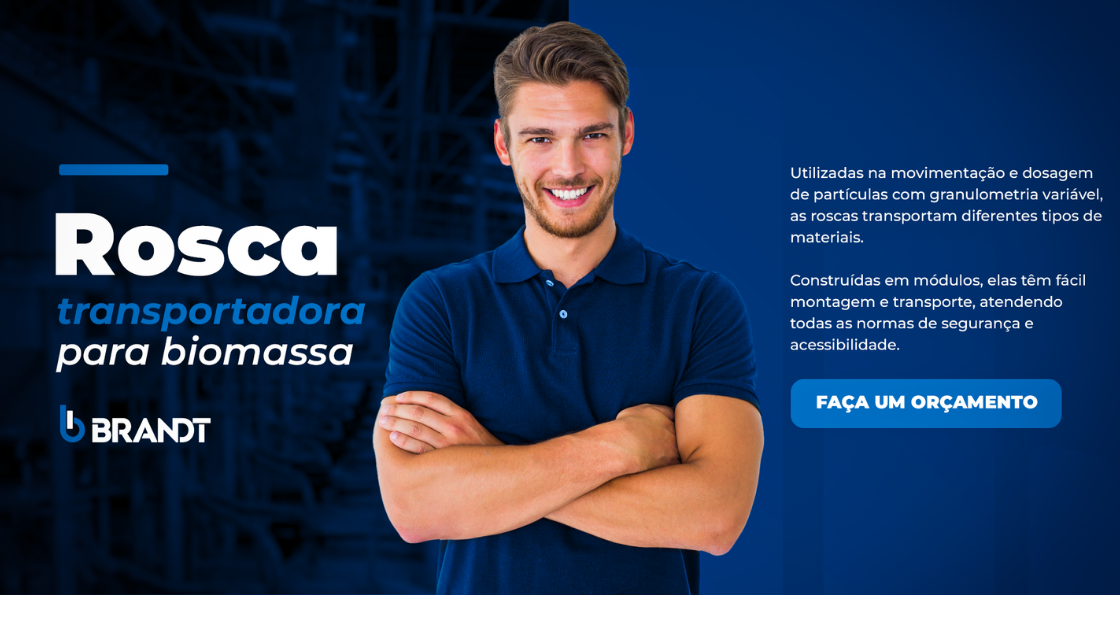 Rosca transportadora para Biomassa, benefícios e possibilidade de automação