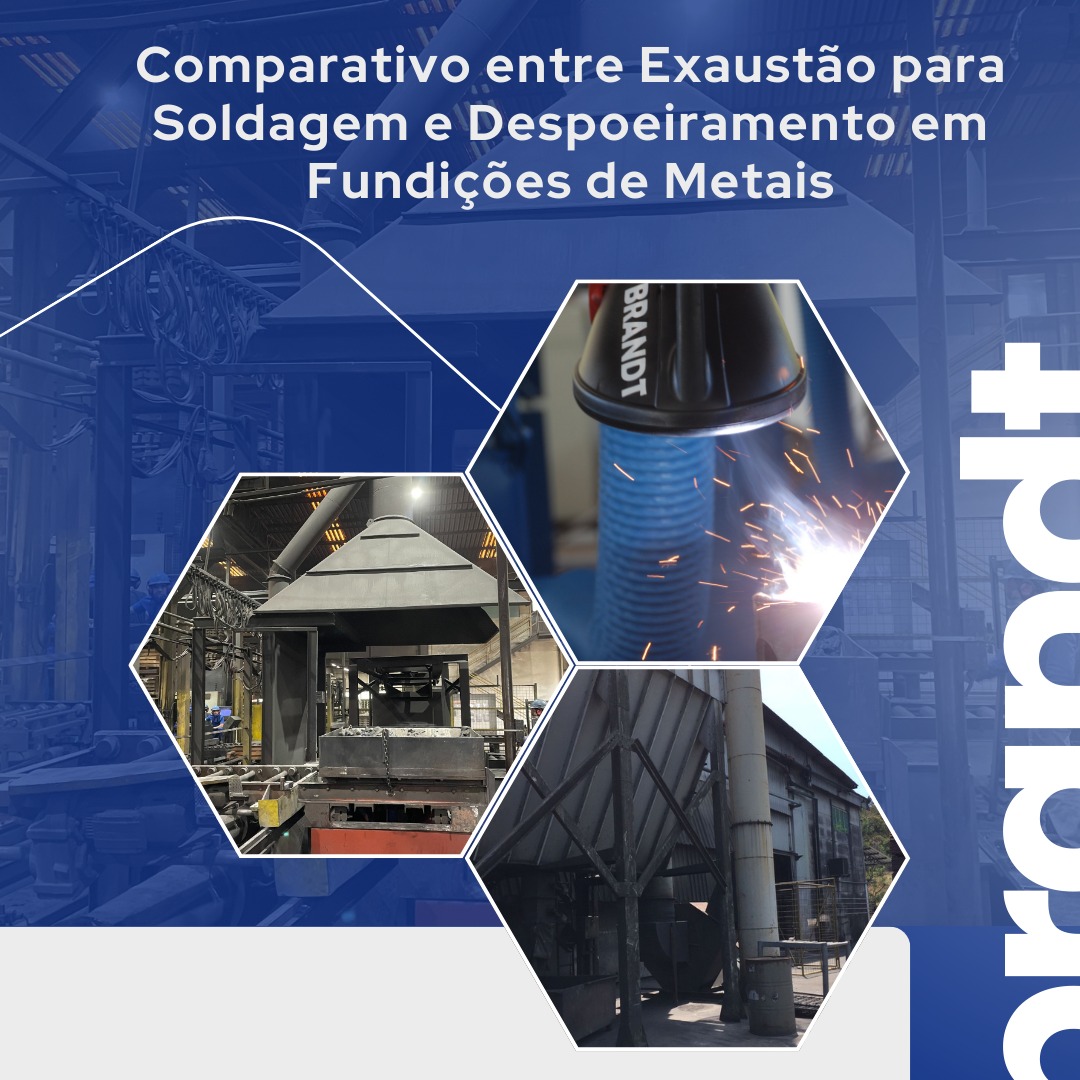 Comparativo entre Exaustão para Soldagem e Despoeiramento em Fundições de Metais